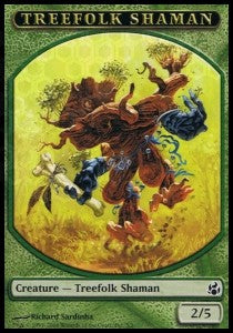 Treefolk Shaman Token (Green 2/5)