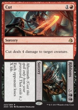 Cut // Ribbons - Amonkhet (Rare) [AKH-223]