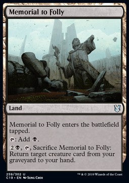 Memorial to Folly - Commander 2019 (Uncommon) [C19-259]