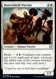 Battershield Warrior - Kaldheim (Uncommon) [KHM-2]
