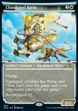 Cloudsteel Kirin (V.1) - Kamigawa: Neon Dynasty: Extras (Rare) [XNEO-364]