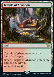Temple of Abandon - Commander: Kamigawa: Neon Dynasty (Rare) [NEC-179]