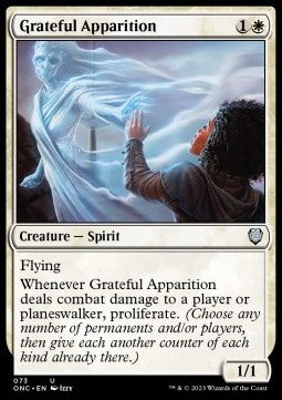 Grateful Apparition - Commander: Phyrexia: All Will Be One (Uncommon) [ONC-73]