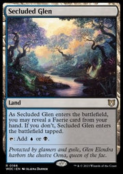 Secluded Glen - Commander: Wilds of Eldraine (Rare) [WOC-166]