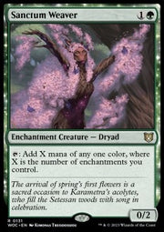 Sanctum Weaver - Commander: Wilds of Eldraine (Rare) [WOC-131]
