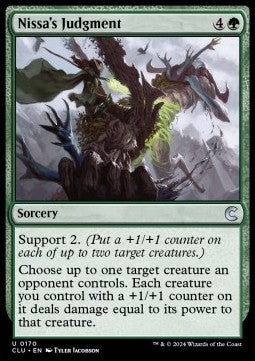 Nissa's Judgment - Ravnica: Cluedo Edition (Uncommon) [CLU-170]