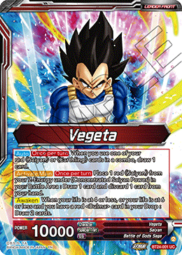 Vegeta // Vegeta, Awakened Feelings (V.1 - Uncommon) - Beyond Generations (Uncommon) [BT24-001]