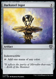 Darksteel Ingot - Commander: Outlaws of Thunder Junction (Uncommon) [OTC-256]