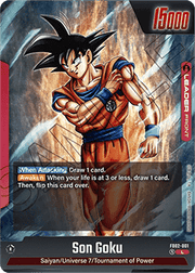 Son Goku // Son Goku (FB02-001)  (V.1 - Leader) - Blazing Aura [Fusion World] (Leader) [FB02-001]