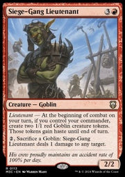 Siege-Gang Lieutenant - Commander: Modern Horizons 3 (Rare) [M3C-113]
