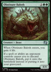 Obstinate Baloth - Foundations Jumpstart (Uncommon) [J25-692]