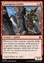 Courageous Goblin - Magic: The Gathering Foundations (Common) [FDN-82]