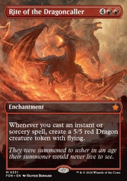 Rite of the Dragoncaller (V.1) - Magic: The Gathering Foundations: Extras (Mythic) [XFDN-331]