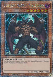 Destiny HERO - Malicious (V.5 - Quarter Century Secret Rare) - Quarter Century Bonanza (Quarter Century Secret Rare) [RA03-001]