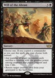 Will of the Abzan - Commander: Tarkir: Dragonstorm (Rare) [TDC-31]