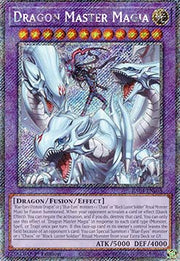 Dragon Master Magia (V.1 - Platinum Secret Rare) - Quarter Century Stampede (Platinum Secret Rare) [RA04-055]
