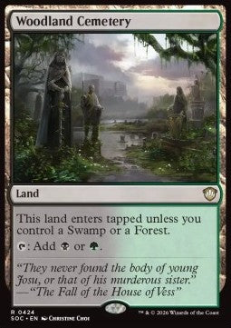 Woodland Cemetery - Commander: Secrets of Strixhaven (Rare) [SOC-424]