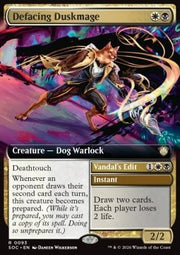 Defacing Duskmage // Vandal's Edit - Commander: Secrets of Strixhaven: Extras (Rare) [XSOC-93]