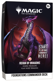 Foundations Commander Deck — Reign of Dragons – confezione inglese