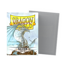 Dragon Shield Matte Standard Silver 100 bustine — scatola e bustina