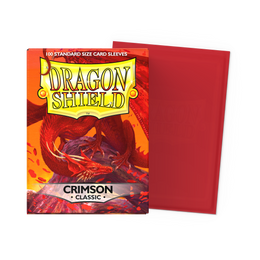 Dragon Shield Classic Standard Crimson 100 bustine — scatola e bustina