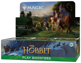 Magic: The Gathering The Hobbit – box da 30 Play Booster in inglese, confezione con Bilbo e Gandalf.